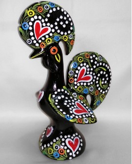 Black Rooster with dots - GALO1G5